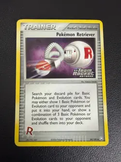 Pokemon TCG Pokemon Retriever EX Team Rocket Returns 84 Reverse Holo Uncommon NM - Image 1