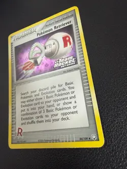Pokemon TCG Pokemon Retriever EX Team Rocket Returns 84 Reverse Holo Uncommon NM - Image 2