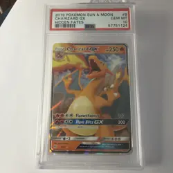 2019 POKEMON SUN & MOON HIDDEN FATES #9 CHARIZARD GX PSA 10 - Image 2
