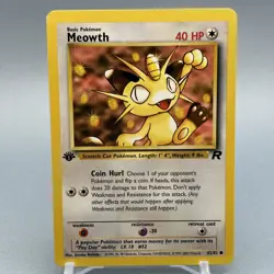 Meowth 62/82 - Team Rocket - 1st Edition - Pokemon TCG - Image 2