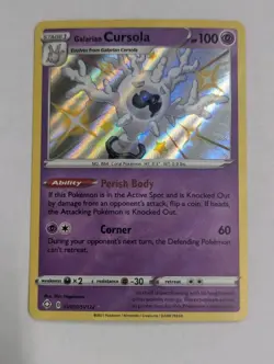Galarian Cursola SV050/SV122 Shining Fates: Shiny Vault Holo Pokemon TCG NM - Image 1