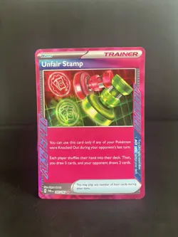 Unfair Stamp ACE SPEC Rare Holo 165/167 Pokemon Twilight Masquerade Near Mint - Image 1