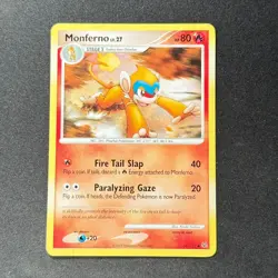 Monferno Lv. 27 56/127 Uncommon Platinum Base Pokemon TCG NM - Image 1