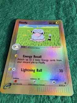 Pokemon E-Series 2003 Ex Dragon Reverse Holo Card: Flaaffy (27/97) - MP - Image 3