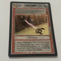 STAR WARS CCG TATOOINE RARE CARD ANAKIN'S PODRACER - Image 1