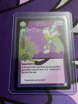 My Little Pony Card CCG Absolute Discord Ultra Rare #192 UR Discord Give or Take - Image 1