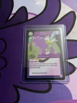 My Little Pony Card CCG Absolute Discord Ultra Rare #192 UR Discord Give or Take - Image 2