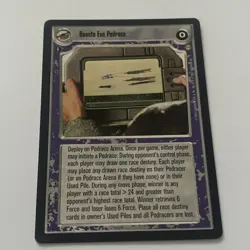STAR WARS CCG TATOOINE RARE CARD BOONTA EVE PODRACE - Image 1