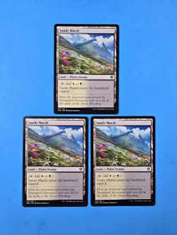 3x Sunlit Marsh Dominaria United 2022 DMU Mtg Magic Gathering Card Land 257 - Image 1