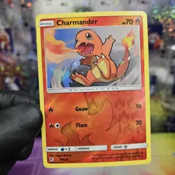 Charmander 7/68 Hidden Fates 2019 Reverse Holo Foil Pokemon TCG Card - NM - Image 1