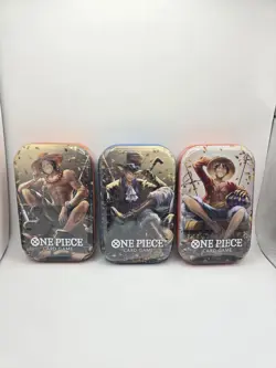 One Piece Card Game Tin Pack Set Vol.2 (TS-02, OP13) x3 One Of Each design - Image 1