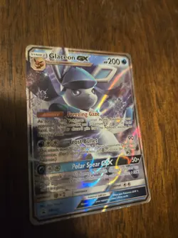 Pokemon Glaceon GX SM147 Black Star Promo Holo Rare Card - Image 1