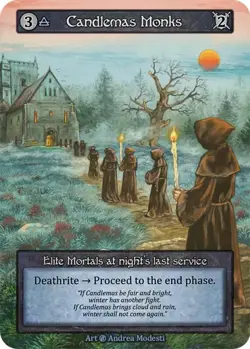 Candlemas Monks - Sorcery Contested Realm - Beta Edition - Image 1