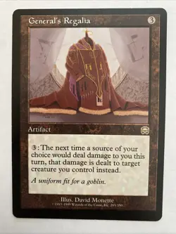 MTG magic cards 1x General's Regalia Mercadian Masques LP English - Image 1