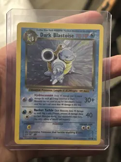 Pokemon TCG Dark Blastoise Reverse Holo Rare Card 4/110 Legendary Collection - Image 1