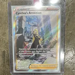 Pokemon TCG Cynthia's Ambition Full Art Ultra Rare Holo Crown Zenith GG60/GG70 - Image 1