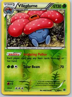 Vileplume 3/98 Ancient Origins Reverse Holo Pokemon VLP - Image 1