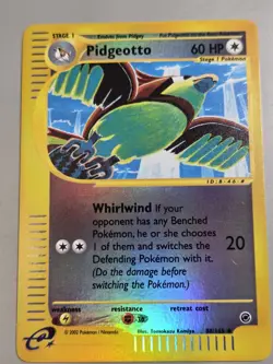 Pokemon Base Set Expedition #88/165 Reverse Holo PIDGEOTTO --not played-- - Image 1