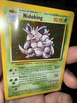 NIDOKING Pokemon TCG 11/102 Base Set Holo **ITALIAN** LP - Image 3