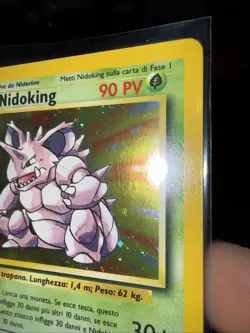 NIDOKING Pokemon TCG 11/102 Base Set Holo **ITALIAN** LP - Image 5