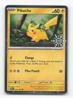 Pokemon TCG - Pikachu - 025/165 (Holiday Calendar) - Image 1