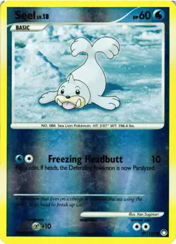 Pokemon TCG Seel Mysterious Treasures 97/123 Reverse Holo DMG - Image 1