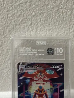 Pokemon TCG Deoxys VMAX GG45/GG70 Crown Zenith Galarian Gallery TAG 10 - Image 3