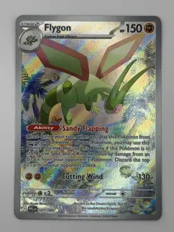 2025 Pokemon Phantasmal Flames FLYGON 101/094 Illustration Rare - Image 3