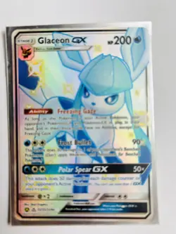 NM-Mint Glaceon GX - SV55/SV94 - Full Art Ultra Rare Pokemon Hidden Fates: Shiny - Image 1
