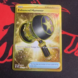 Pokemon TCG Enhanced Hammer 224/167 SV Twilight Masquerade Gold NM - Image 1