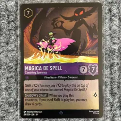 Disney Lorcana WitW Magica De Spell Conniving Sorceress 54/204 Cold Foil - Image 1
