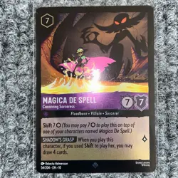 Disney Lorcana WitW Magica De Spell Conniving Sorceress 54/204 Cold Foil - Image 2