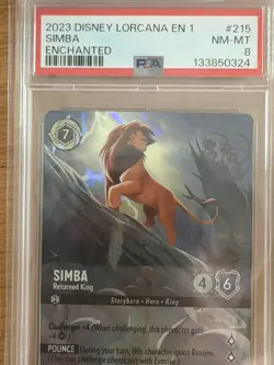 2023 DISNEY LORCANA EN 1-THE FIRST CHAPTER ENCHANTED x6 MAUI MICKEY SIMBA PSA - Image 2