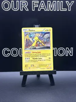 Raikou 55/162 XY Breakthrough Rare Cosmos Holo Pokemon Card - Image 1