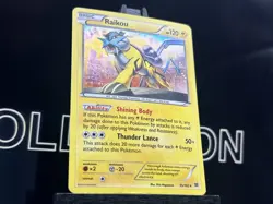 Raikou 55/162 XY Breakthrough Rare Cosmos Holo Pokemon Card - Image 4