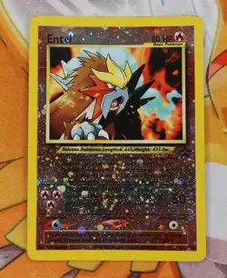 Entei #34 Black Star Promo MP Reverse Holo Vintage Pokemon Card - Image 1