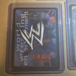 WWE Raw Deal CCG Hollywood Lot - Big Boot & Leg Drop Cards - Strike & Trademark - Image 2