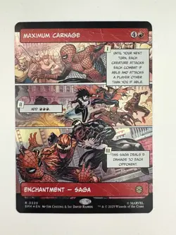 Maximum Carnage Foil Showcase Comic MTG Magic the Gathering Card NM Mint SPM - Image 1