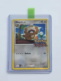 Pokemon Card Bibarel 16/16 lv.22 Rumble Wii Nintendo Promo Rare Vintage NM 2009 - Image 1