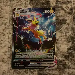Pokemon TCG Jolteon VMAX SWSH184 JUMBO Promo Card – Special Collection NM - Image 1