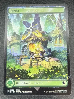 Forest L 482 FIC Chocobo Track Foil Magic the Gathering: Final Fantasy NM - Image 1