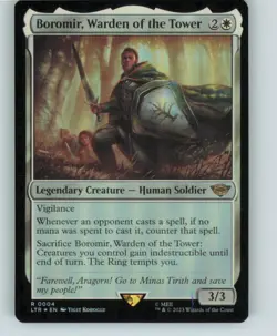 Boromir, Warden of the Tower 4 LOTR: Tales of Middle-earth MTG Foil NM - Image 1