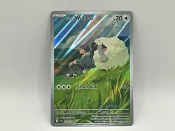 2025 Pokemon Hop’s Wooloo 170/159 Journey Together Illustration Rare Holo TCG - Image 1