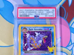 Dark Gyarados 2021 Pokemon Celebrations Classic Collection Team Rocket PSA 10 💎 - Image 3