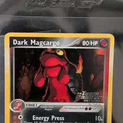Pokemon Dark Magcargo 38/109 ex Team Rocket Returns Reverse Holo Stamp NM - Image 2