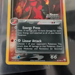 Pokemon Dark Magcargo 38/109 ex Team Rocket Returns Reverse Holo Stamp NM - Image 3