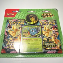Pokemon Mega Evolution Ascended Heroes Tangela Erika 2 Boosters Promo Coin - Image 1