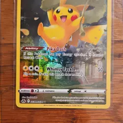 Pokemon Pikachu Ultra Rare Full Art Holo Crown Zenith GG30/GG70 Basic - Image 4
