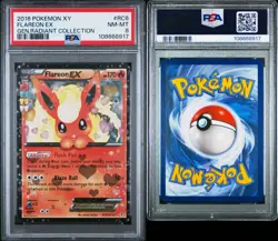 Pokemon TCG Generations Flareon EX Holo Rare RC6/RC32 Radiant Collection PSA 8 - Image 3