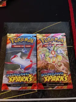 Pokemon TCG Scarlet & Violet Surging Sparks Booster Packs (2) - Image 1
